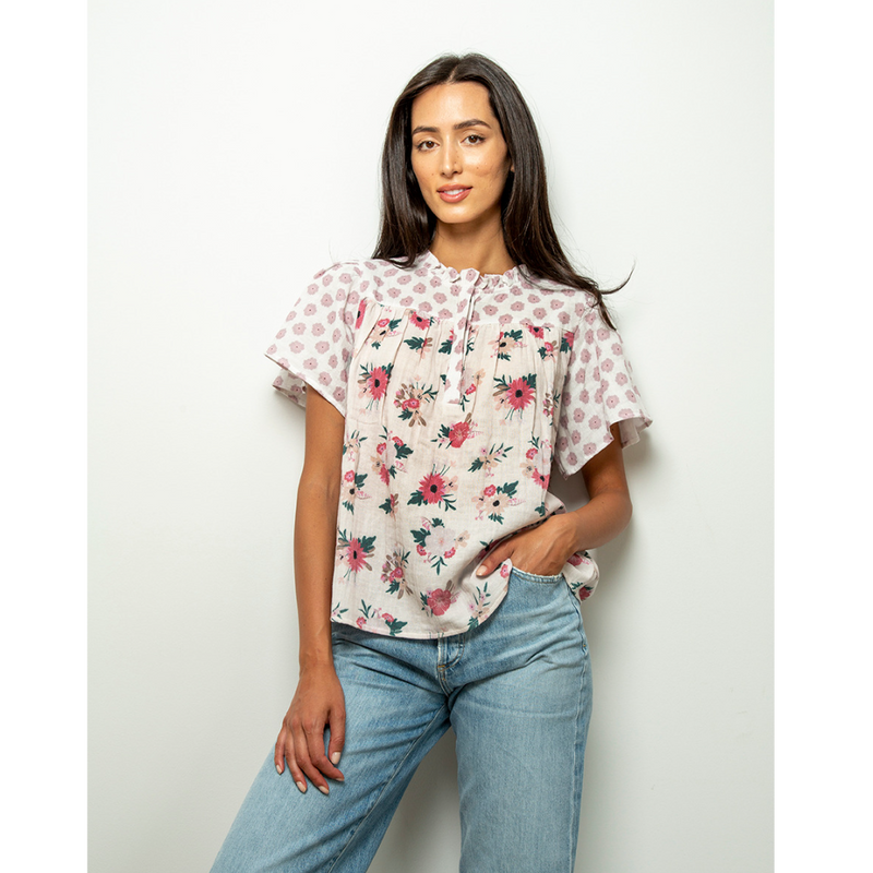An image of the Primrose Park Ruffle Neck Blouse