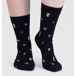 An image of the Thought Willa Bamboo Seaside Sock