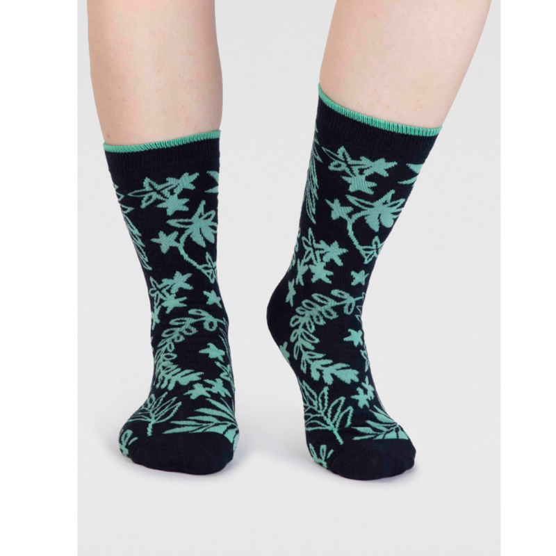 An image of the Thought Bamboo Floral Sock