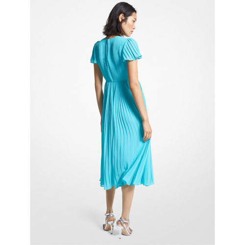 Pleated Midi Dress