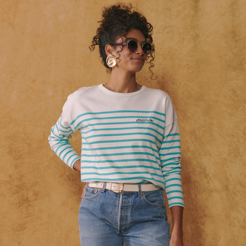 An image of the Maison Labiche Long Sleeve Sailor Top
