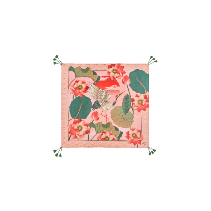 An image of the Powder Silk Scarf