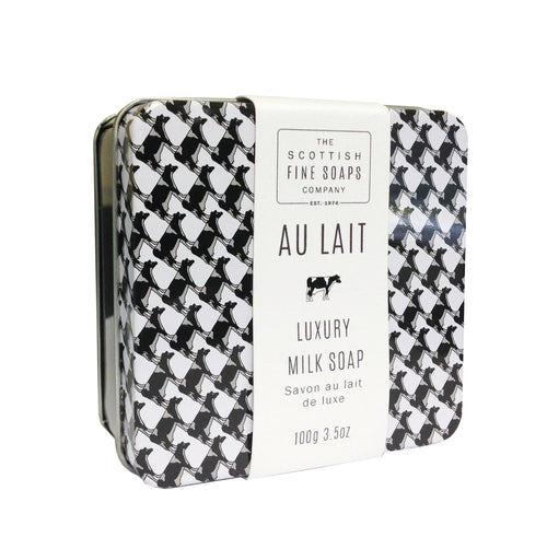 An image of the Scottish Fine Soaps Au Lait Soap In A Tin