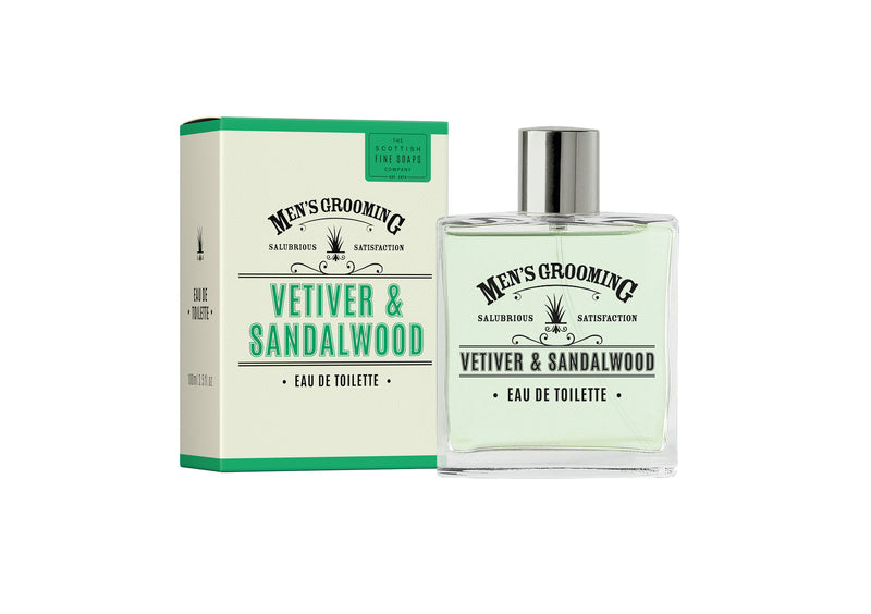 An image of the Scottish Fine Soaps Vetiver & Sandalwood Eau De Toilette