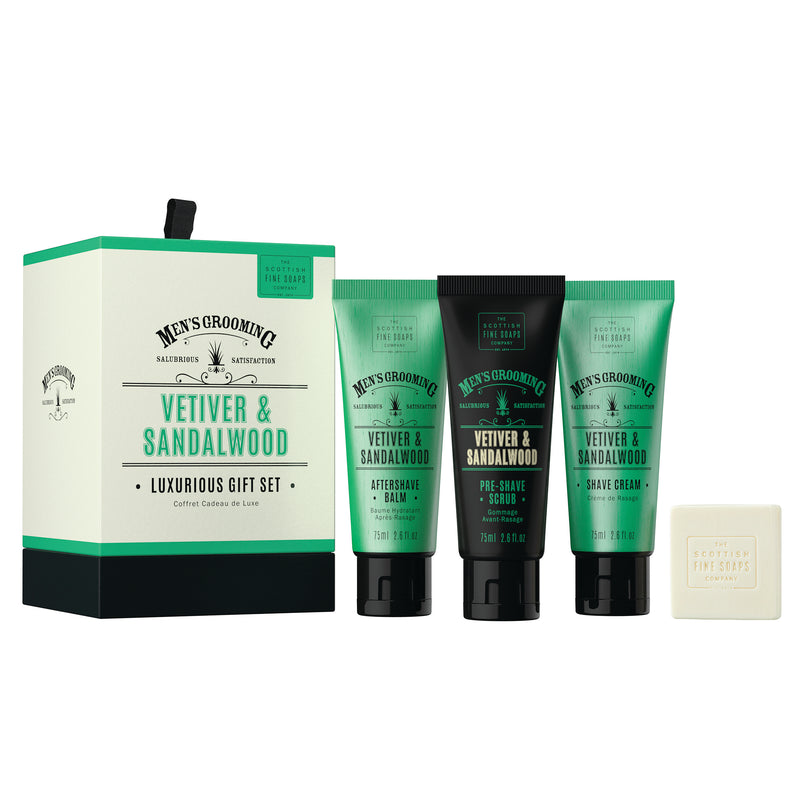 Vetiver & Sandalwood Luxurious Gift Set