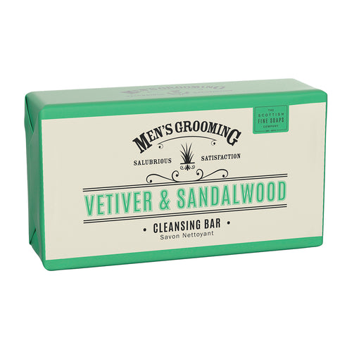 An image of the Scottish Fine Soaps Vetiver & Sandalwood Cleansing Bar