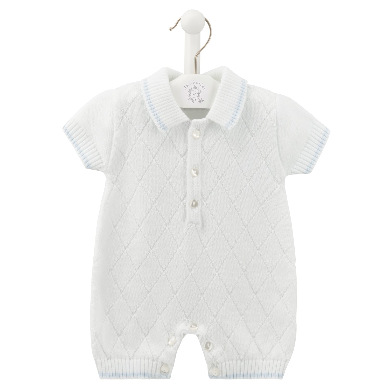 An image of the Dandelion Clothing Diamond Knit Romper
