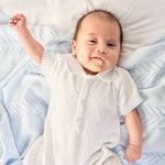 An image of the Dandelion Diamond Knit Romper
