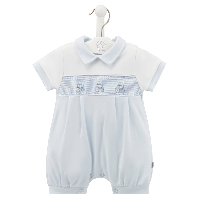 An image of the Dandelion Clothing Little Tractor Romper