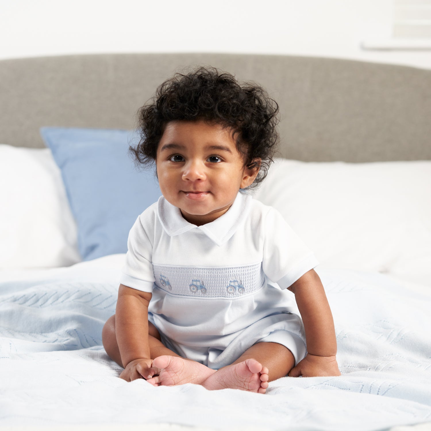 An image of the Dandelion Clothing Little Tractor Romper