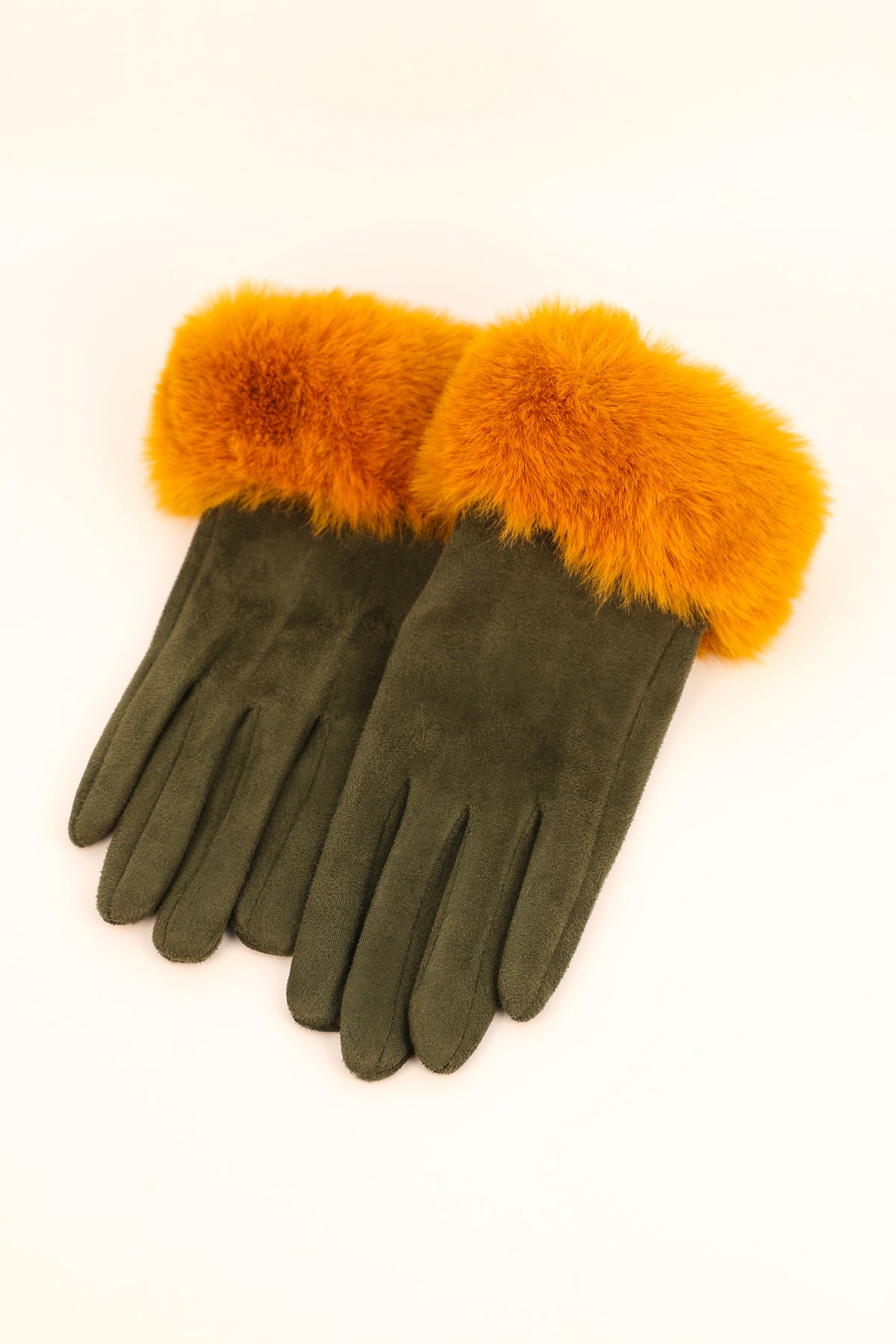 An image of the Powder Bettina Faux Suede Gloves