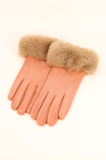 Bettina Faux Suede Gloves