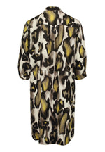 An image of the Betty Barclay Animal Print Dress with shirt collar.