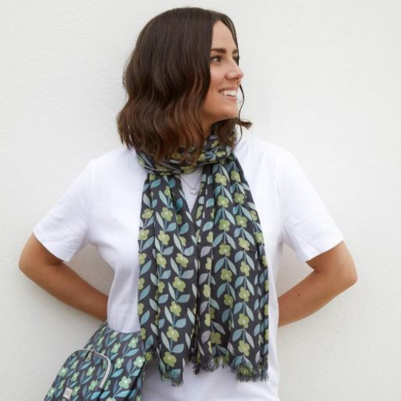 Geo Flower Scarf