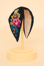 An image of the Powder Embroidered Velvet Headband