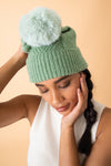 An image of the Powder Ingrid Pom Pom Hat