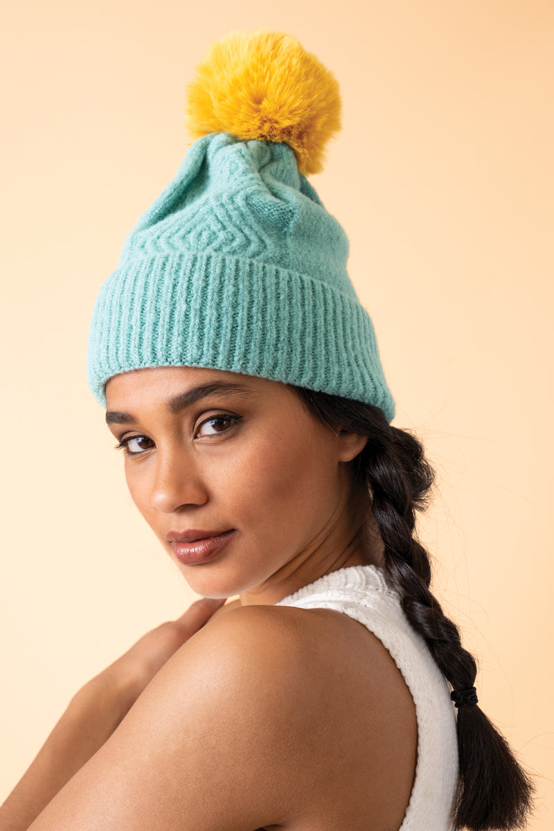 An image of the Powder Ingrid Bobble Hat