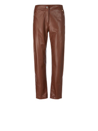 An image of the Marc Cain Casual Faux Nappa Leather Trousers
