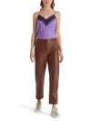 An image of the Marc Cain Casual Faux Nappa Leather Trousers