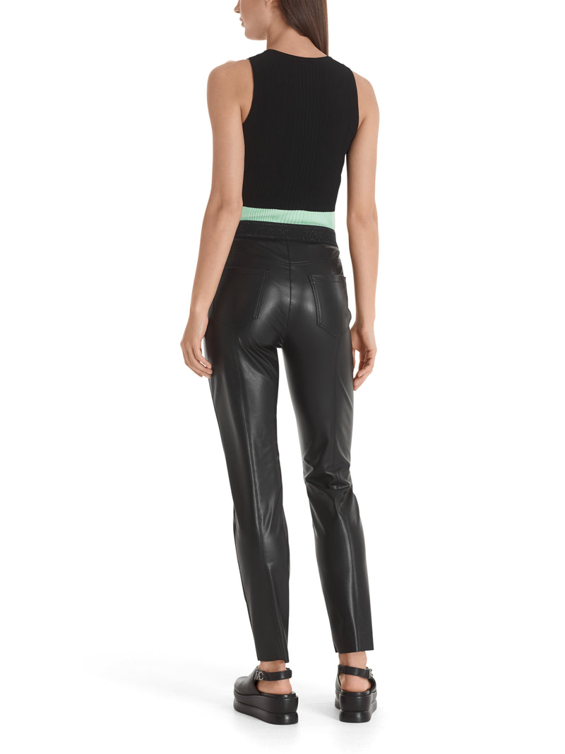 An image of the Marc Cain Pleather Trousers