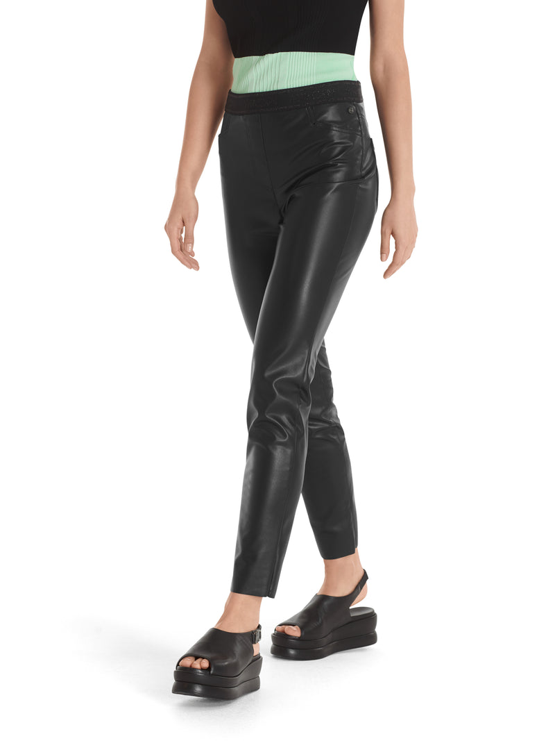 An image of the Marc Cain Pleather Trousers