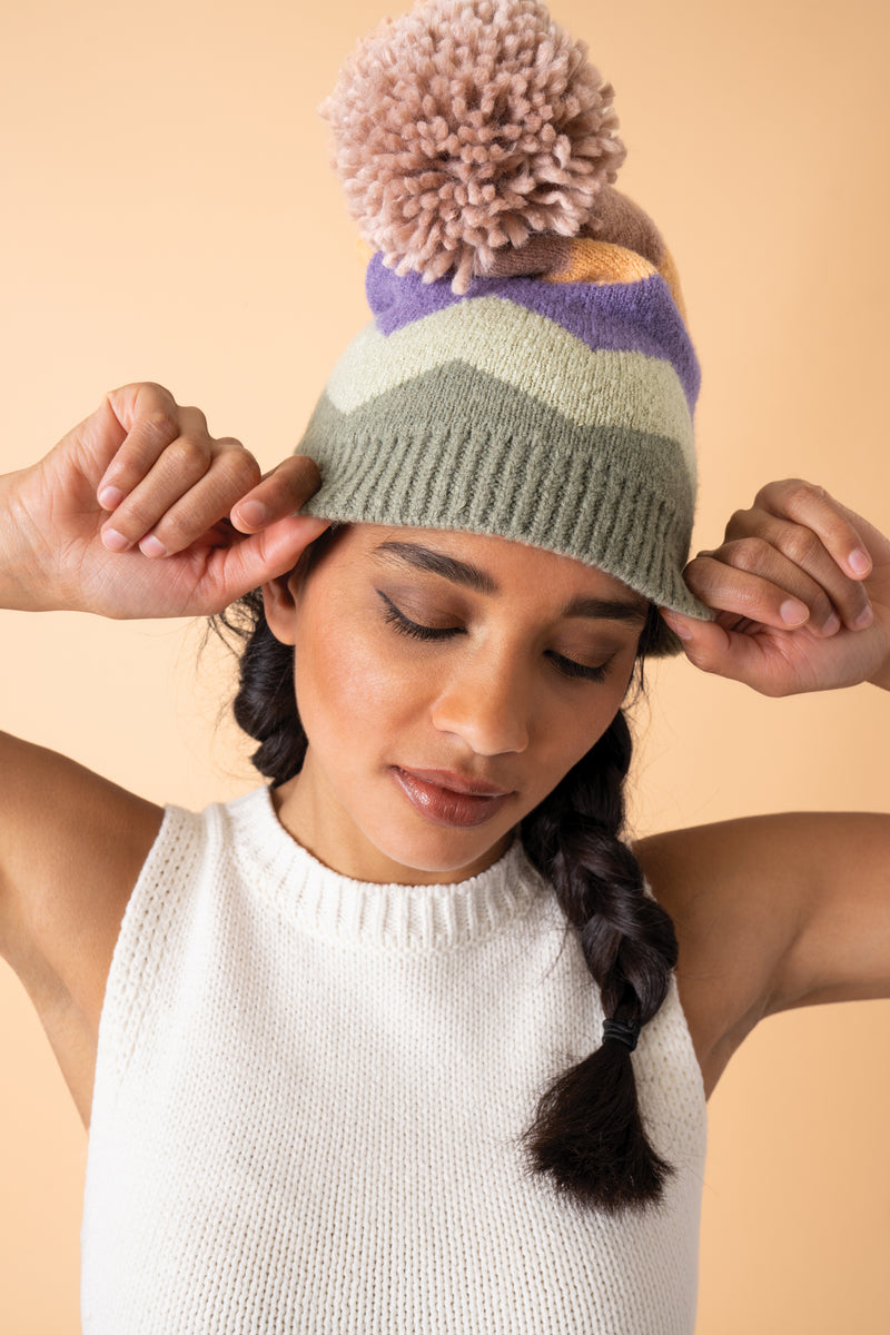 An image of the Powder Nora Bobble Hat