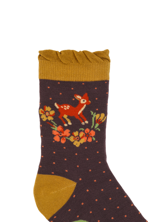 An image of the Powder Vintage Fawn Ankle Sock