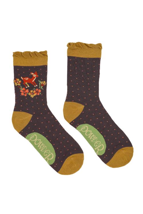 An image of the Powder Vintage Fawn Ankle Sock