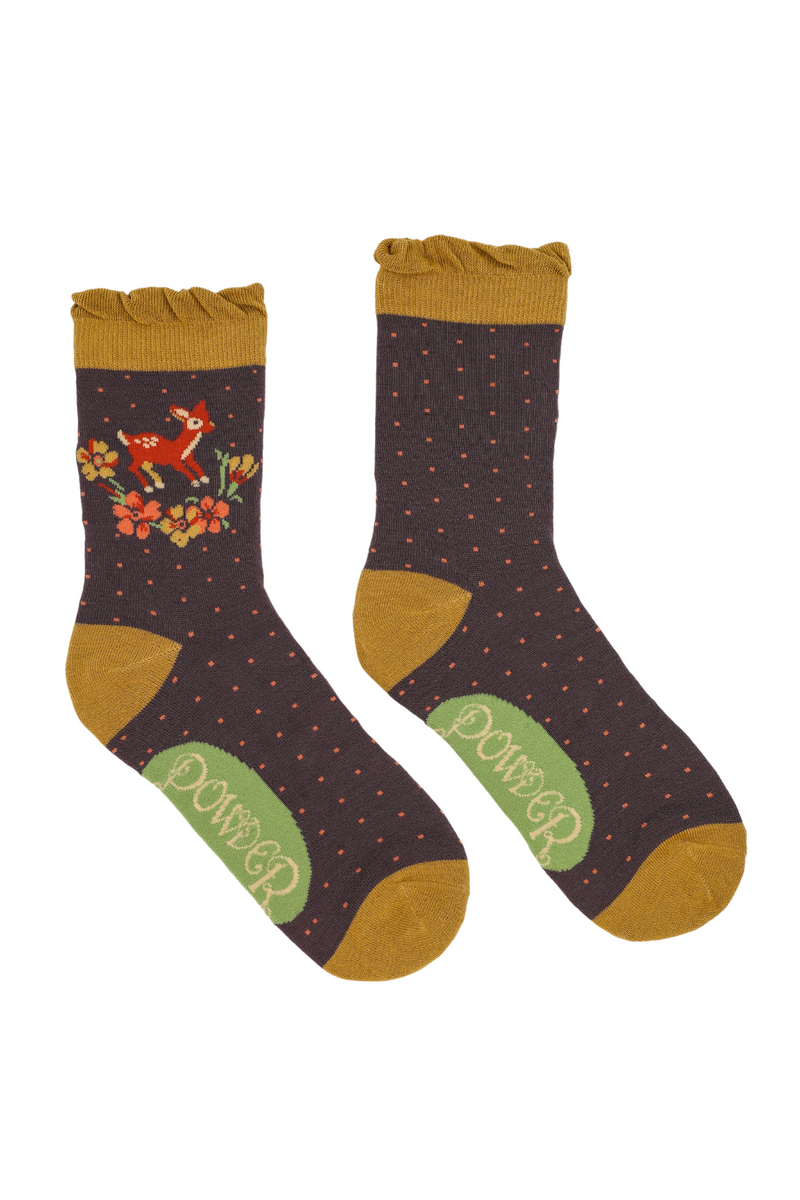 Vintage Fawn Ankle Sock