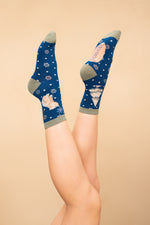 An image of the Powder North Pole-ar Bear Ankle Socks