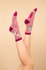 An image of the Powder North Pole-ar Bear Ankle Socks