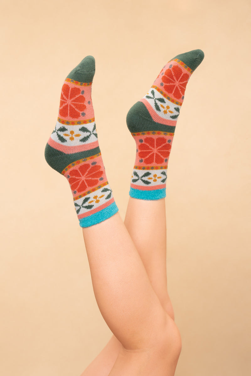 An image of the Powder Cosy Socks Fairisle
