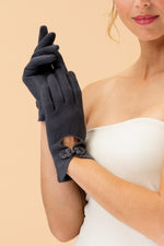 An image of the Powder Suki Faux Suede Gloves