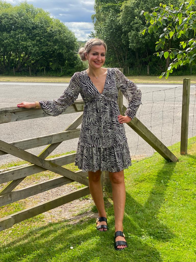 Zebra Mini Dress