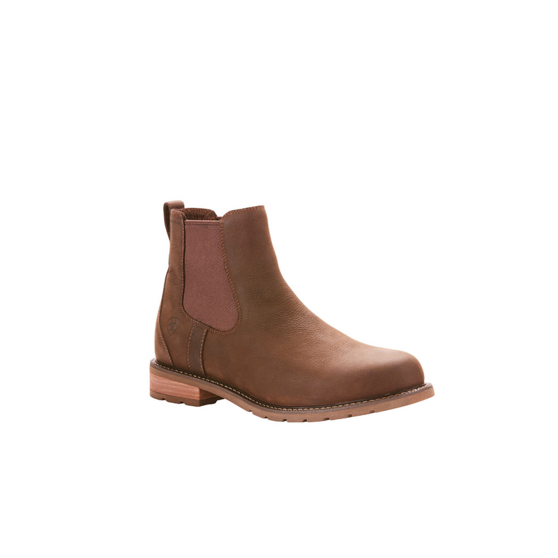 An image of the Ariat Wexford Waterproof Chelsea Boot in the colour Weathered Brown.