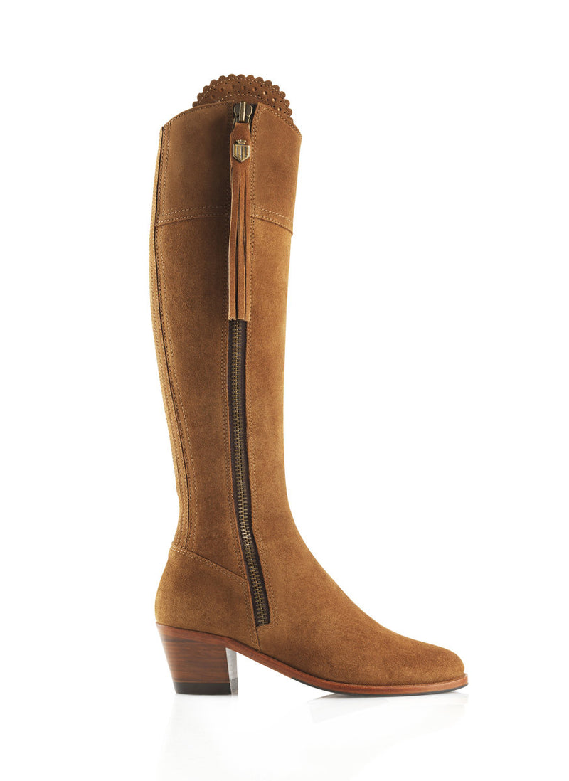 An image of the Fairfax & Favor Fairfax & Favor The Heeled Regina Suede Boot