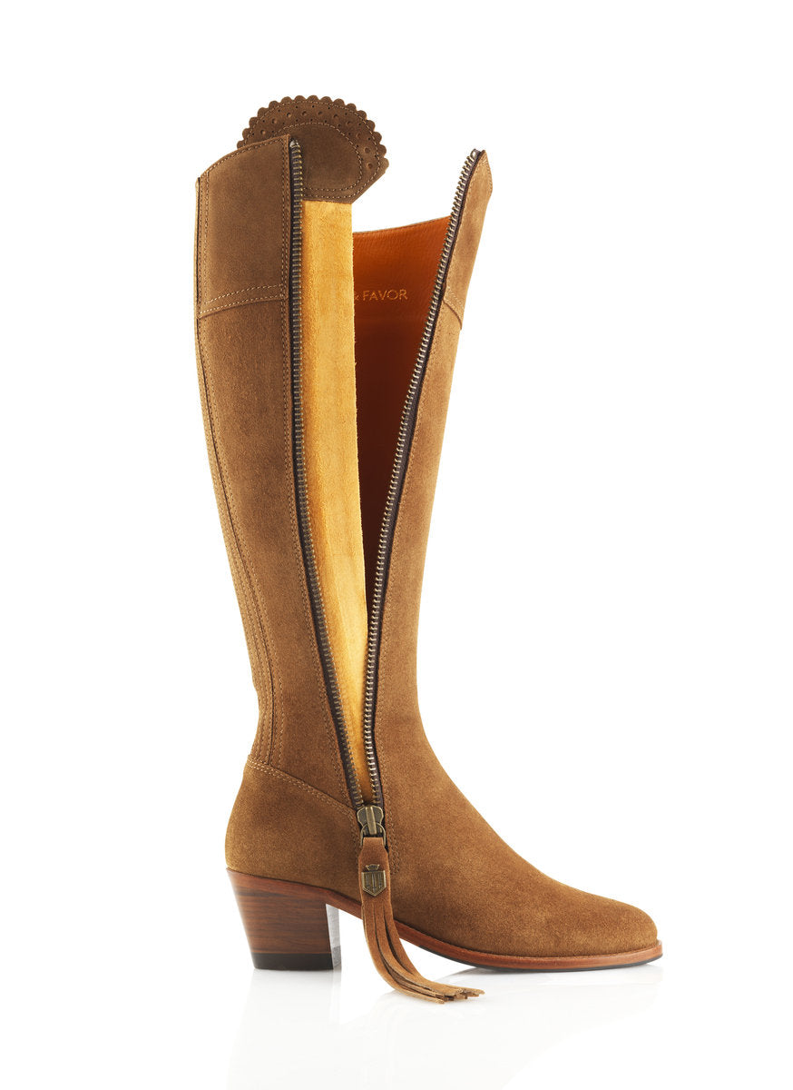 An image of the Fairfax & Favor Fairfax & Favor The Heeled Regina Suede Boot