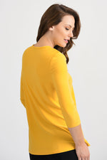 3/4 Sleeve Zip Front Tunic