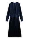 An image of the Scotch & Soda Feminine Dress with Pleated Skirt