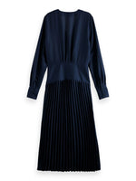 An image of the Scotch & Soda Feminine Dress with Pleated Skirt