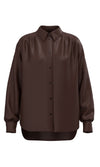 An image of the Marc Cain B PLEATHER SHIRT