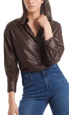 An image of the Marc Cain B PLEATHER SHIRT