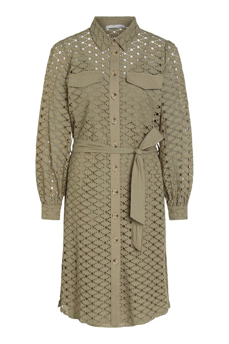 An image of the Oui Lace Shirt Dress