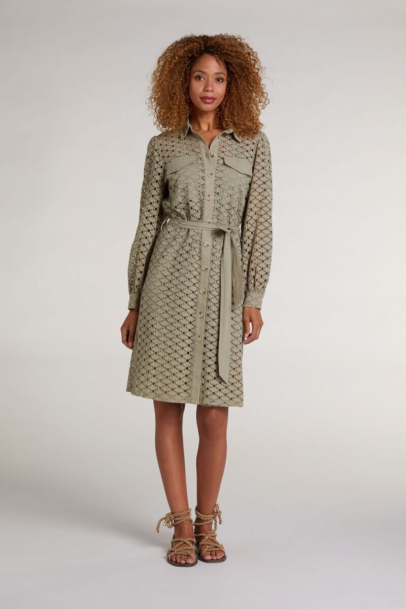 An image of the Oui Lace Shirt Dress