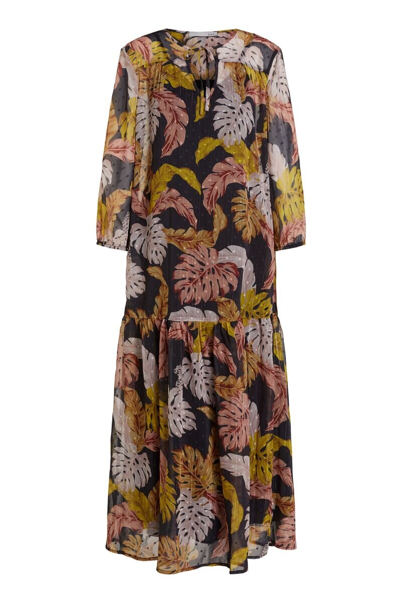 An image of the Oui Leaf/Leopard Dress
