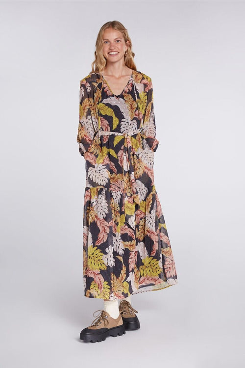 An image of the Oui Leaf/Leopard Dress