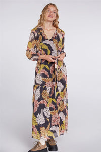 An image of the Oui Leaf/Leopard Dress