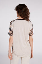 Short Sleeved Leopard Top