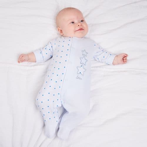 An image of the Dandelion Stars Sleepsuit