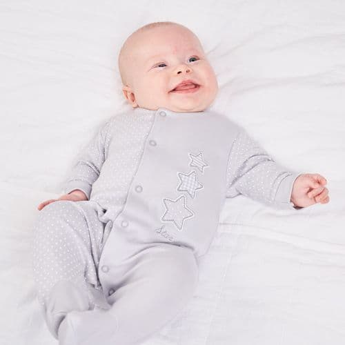 An image of the Dandelion Stars Sleepsuit